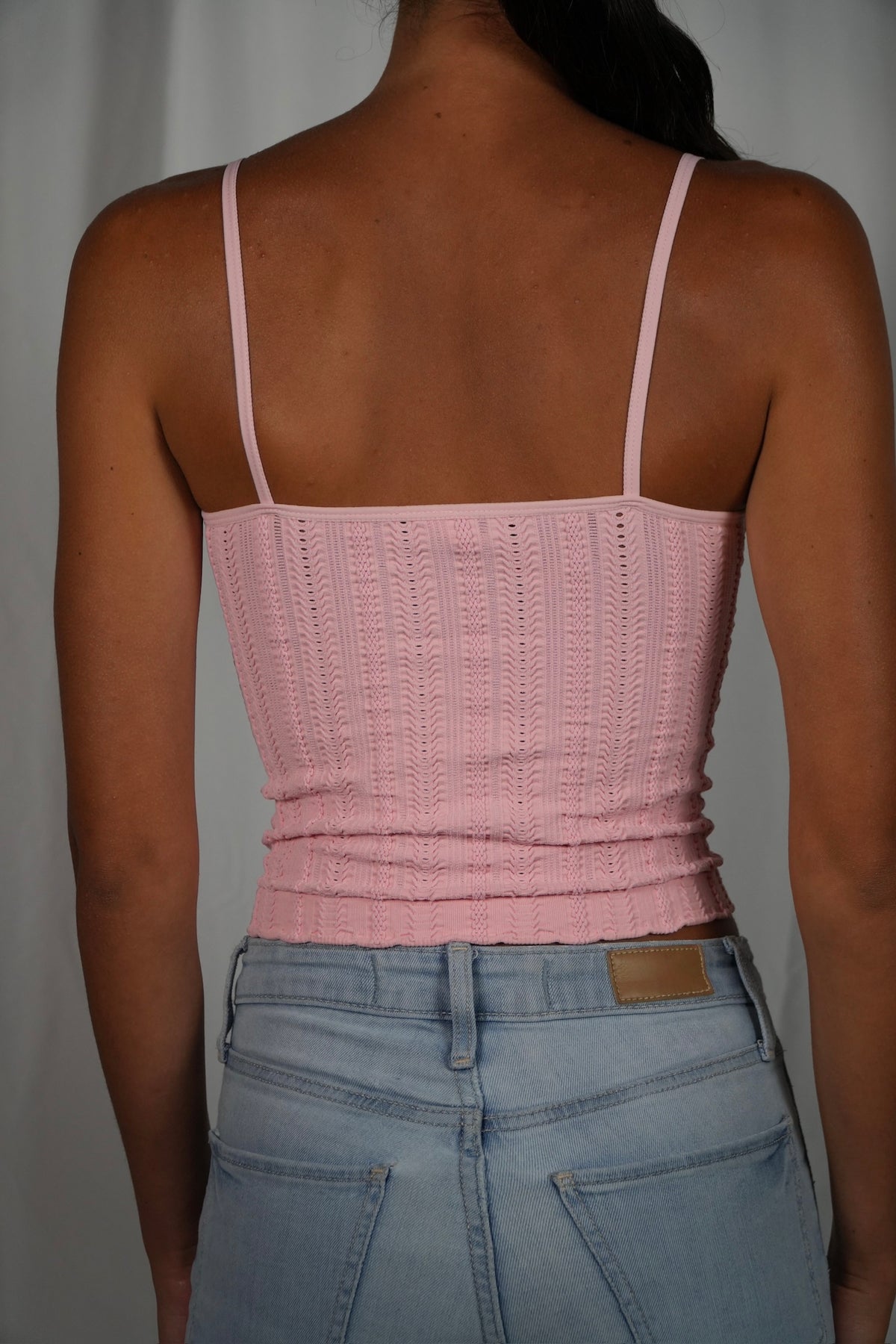 Knit Seamless Nylon Spandex Jacquard Pattern Top